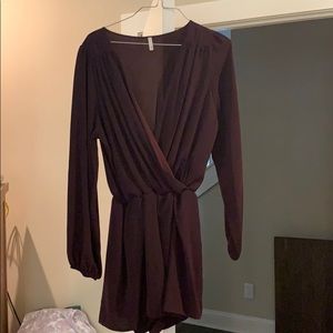 Deep plum romper